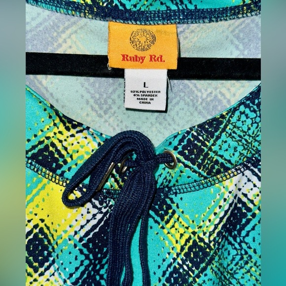 Rudy Rd Drawstring Collar Blouse - Lg - Picture 2 of 5